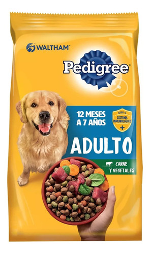 Pedigree alimento óptima digestión etapa 2 para perro adulto todos los tamaños sabor carne y vegetales 8kg