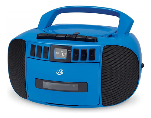 Radio Grabador Gpx Bca209bu , Am/fm, Cd Y Cassette, Azul