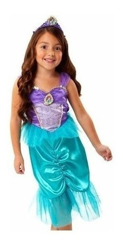 Disfraz Ariel La Sirenita  Disney Princesas - Talle 4-6 Año