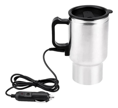 12v 450ml Coche Calefacción Taza Termo Acero Inoxidable