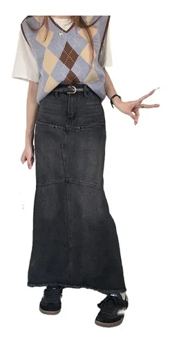 Saia jeans hotsell rabo de peixe