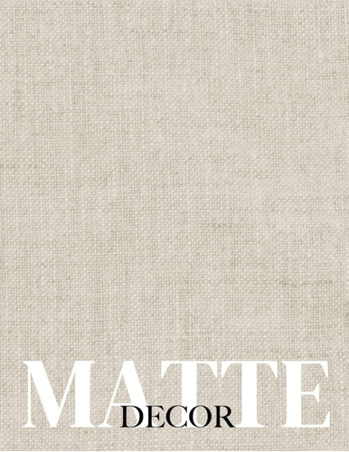 Libro: Matte Decor: Decorative Book For Home Decor | Book De