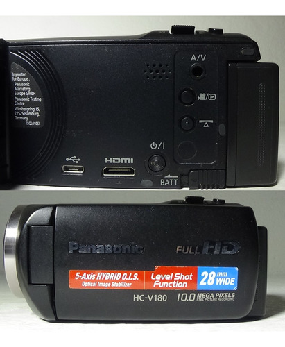 Filmadora Panasonic Hc-v180 Zoom Ótico 50x Longo Alcance