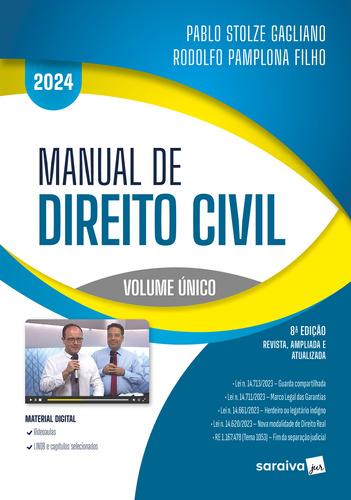 Livro Manual De Direito Civil - 8ª Edição 2024