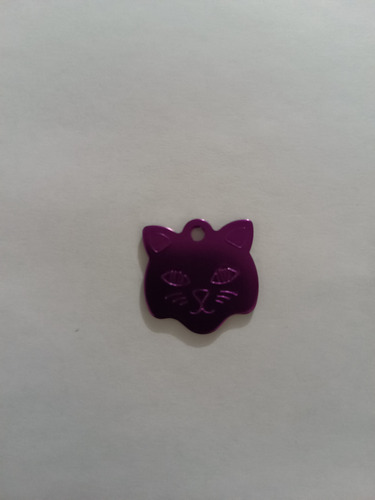 Placa De Identificación Para Mascotas Con Collar Nro 2!