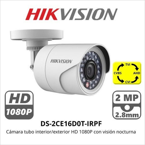 Cámara Tubo Plástico Hikvision Hd 1080p - Mercado Libre