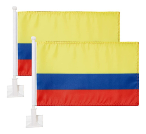 Paquete De 2 Banderas De Automóvil, Bandera De Colombia Para