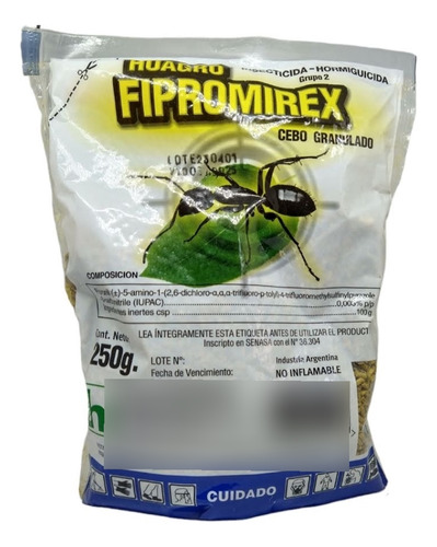 Huagro Fipromirex X250gr - Hormiguicida - Cebo Granulado