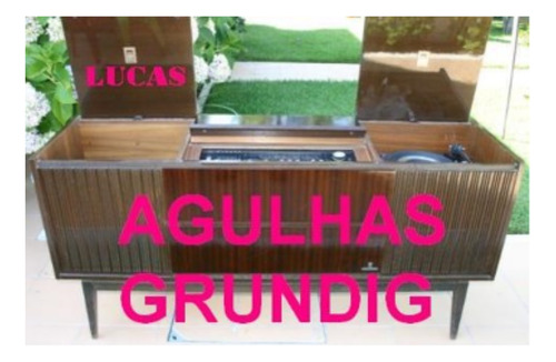 Agulha Original Diamante Dupla Toca Disco Grundig Studio211