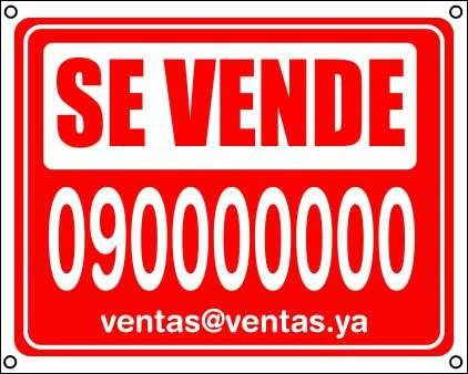 Cartel Se Vende  Alquila Inmobiliarias Vende 70 X 100