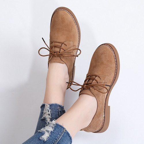Imagen 6 de 8 de Zapatos Formales De Piel De Gamuza Para Mujer 35-40
