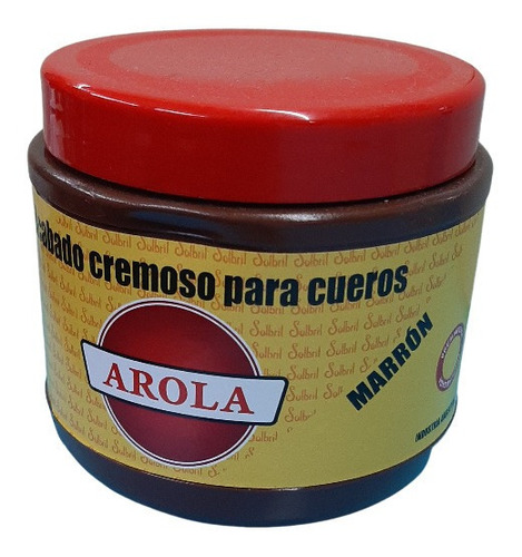 Arola Crema Para Cuero X 500g Color Marron