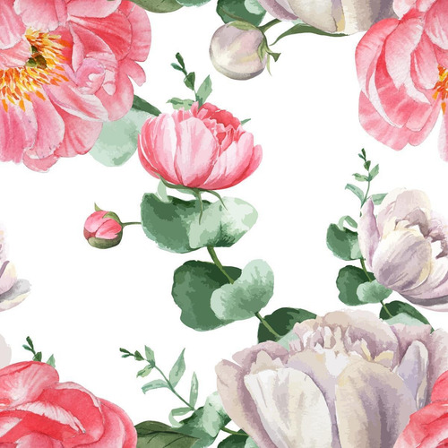 Papel De Parede Adesivo Lisianthus N09046 Rolo 0,58x3m