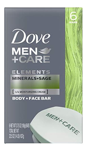 Barra Corporal Y Facial Dove Men Care, Minerals Sage 4 Oz, 6