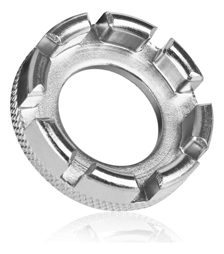 Llave De Radios 6 En 1 Para Bicicleta Ajuste Y Reparación Tono Plata