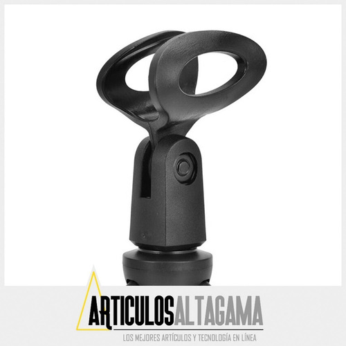 Imagen 8 de 10 de Base Soporte De Mesa Para Microfono 14 Cm Plegable Portatil
