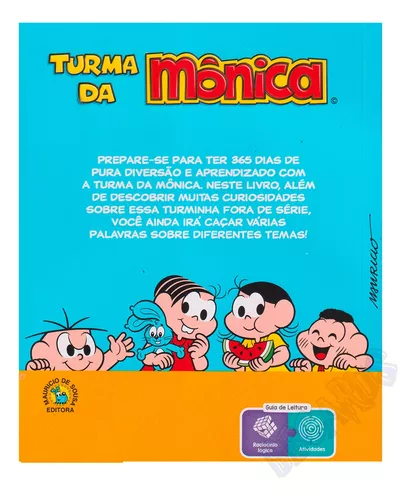 Livro Turma da Mônica - 365 Caça-palavras Crianças Filhos Infantil