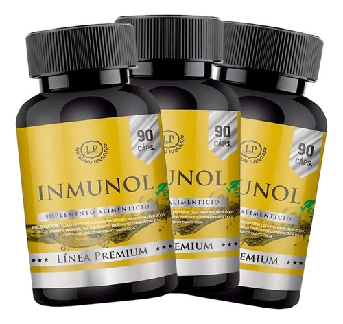 3 Inmunol (vitamina C+ D3+ E+ Zinc) Pack Premium