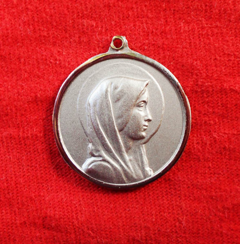 Medalla Religiosa De La Virgen Maria Apta Para Grabar