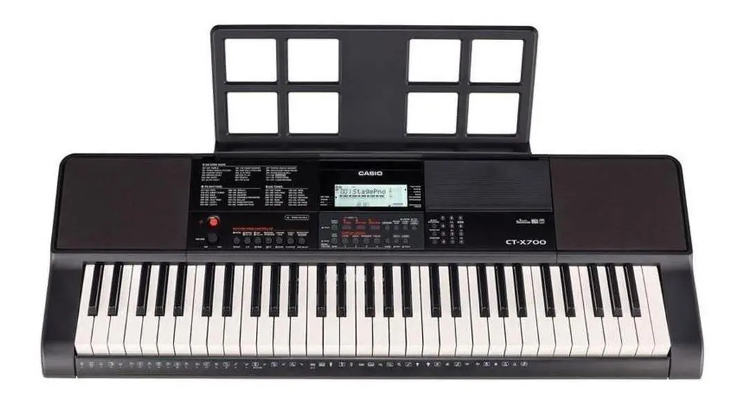 Teclado musical Casio Portable CT-X700 61 teclas preto