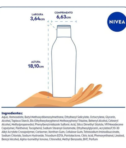 Protetor Solar Nivea Sun Protect & Hidrata...p Fps50 200 Ml