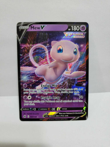 Tarjeta Carta Pokemon Go Pikachu Legendario Mew V Crown Zeni