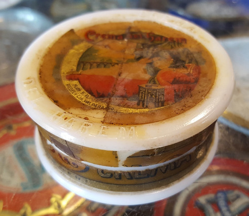  Antiguo Pote Crema Del Harem (vacío). 11580