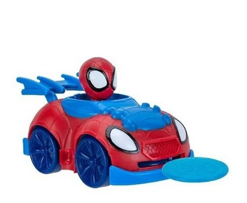 Autos Spidey Amazing Friends Lanza Tazos 12cm Playking