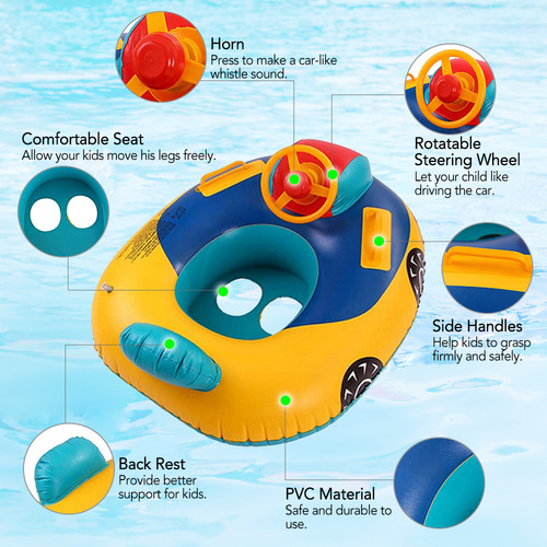 Asiento Con Forma De Anillo De Natación Para 1 A 5 Asas De S