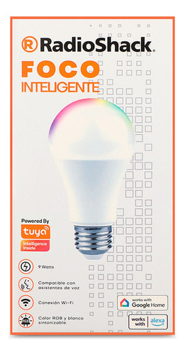 Foco Inteligente E26 Radioshack Luz RGB