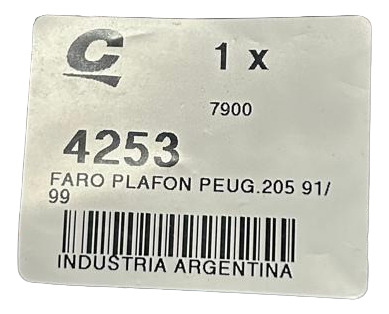 Faro Plafon Interior Peugeot 505/504/405/205