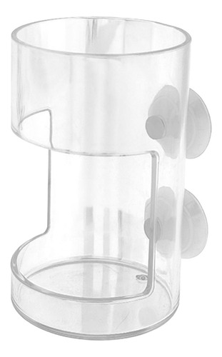2 Alimentador De Peces Acrílico Transparente, Cilindro