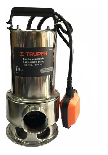 Bomba Sumergible Truper 1 Hp 750w Para Agua Sucia