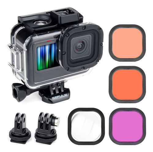 Carcasa Impermeable Con Filtros Buceo Para Gopro Hero 13/12