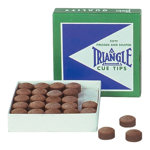 Imagem 1 de 1 de Solas Triangle 12mm Couro Bilhar / Snooker - Original 25 Un