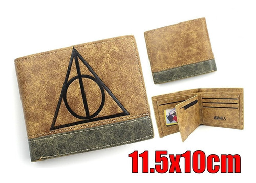 Harry Potter Cartera Importada Reliquias De La Muerte Piel