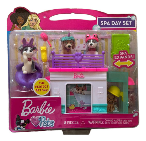 Spa Day Set Barbie Pets 886144611841