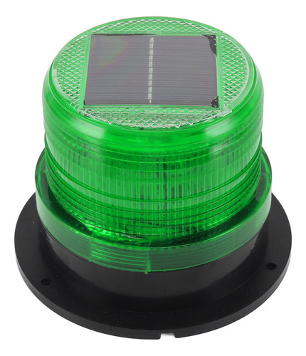 Baliza Solar, Luz De Precaución, 8 Led, Sensor Del Anochecer