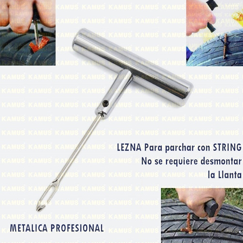 Lezna Metalica P Parchado String Reparación Llantas Facil