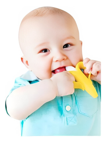 Banana Rascador De Encías Mordedor Cepillo Dientes Infantil