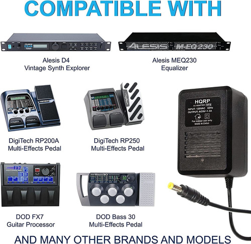 Hqrp Ac Adapter Compatible With Digitech Ps0913b Rp200a Rp25