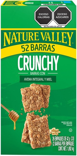 Barras Granola Avena Integral Y Miel Nature Valley 52 Piezas