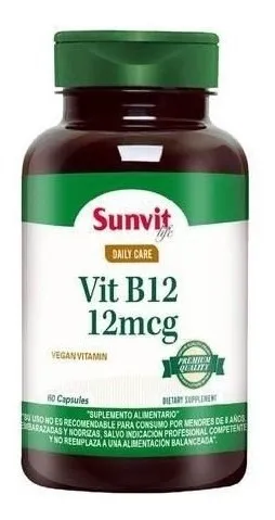 Vitamina B12 12mcg X60cap (sunvit)