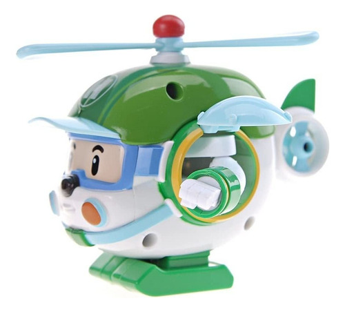 Helly Robocar Poly Rob Transformer 4 Transformable, color verde