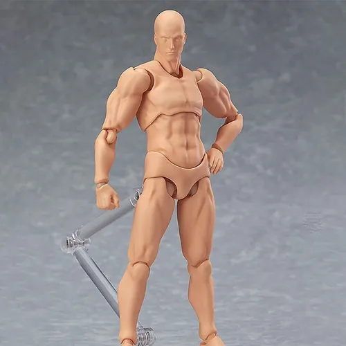 2 Maniqui Para Dibujo Anatómico Figura Articulada Masculino
