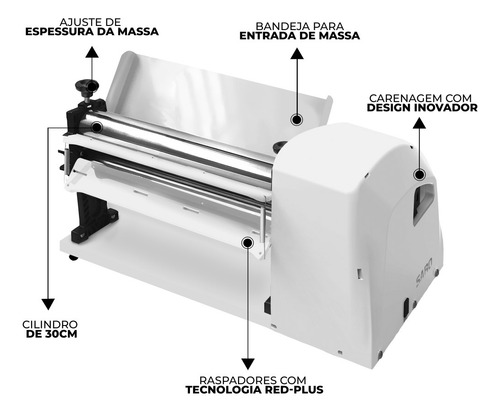 Cilindro Standard Csc3022 Cromado 300mm 1/3cv Saro 220v