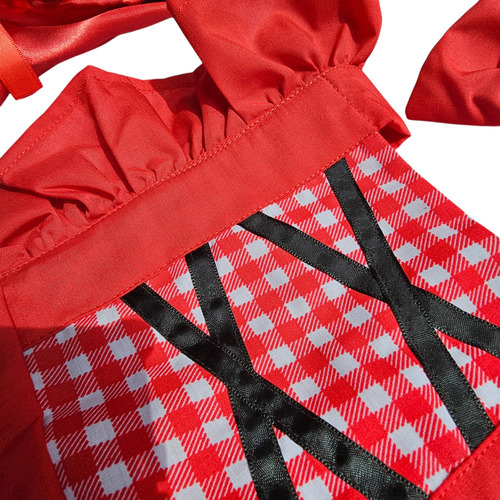 Disfraz Para Bebé Caperucita Roja Para Bebé + Capa Rojo 6-12 Meses - M
