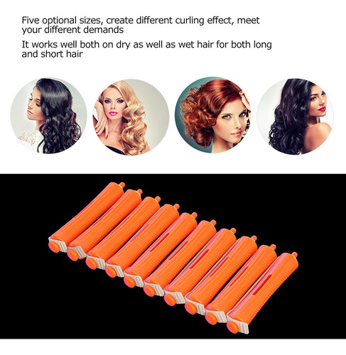 . 12 Rulos De Pelo Con Gomas Elásticas For Peinar Tú Mismo