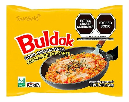 Samyang Ramen Coreano Sabor Queso Caja Con 20 Piezas