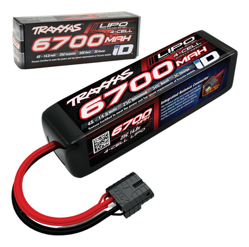 Batería Lipo Traxxas 4s 14.8v 6700mah 25c Maxx Xmaxx Xrt Udr